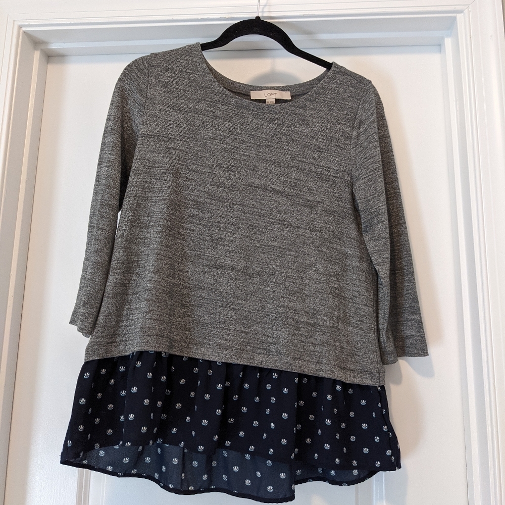 Loft peplum top